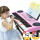 【带琴架】粉色灯光教学USB版钢琴键