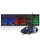 悬浮彩虹键盘黑+有声机械鼠标宏定义版