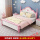 粉色皇冠款床送床垫+2个床头柜 送抱枕