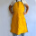 黄色拼接围裙70*100厘米