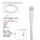 苹果5W原机线专用【白色】长度8cm*6根