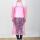 粉色加厚星星PVC围裙+袖套一套