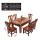 单个实木餐桌+8椅 颜色联系KF备