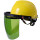 绿色面屏+黄色安全帽