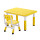 黄色长方桌+椅子