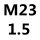 乳白色 M23*1.5