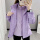 女款紫色上衣(两件套)