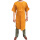 黄色无领半袖长105厘米反穿围裙