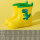 黄色恐龙雨鞋