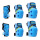 蓝色海龟护具
