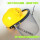 黄色太阳能帽+透明PVC面屏