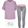 紫短+灰长裤