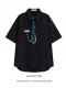 【两件装】黑色衬衫+领带