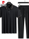 768款-黑色短袖+直筒长裤