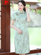 裙子夏天深圳南油女装HF230绿色小花