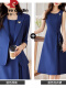 【两件装】蓝色连衣裙+蓝色西装(