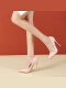 裸粉12厘米（超细跟） 红鞋底