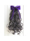紫色(头发长18厘米) 绒飘带