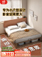 实木床+床头柜x1+D07环保棕垫