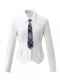 白衬衫+电竞少女领带