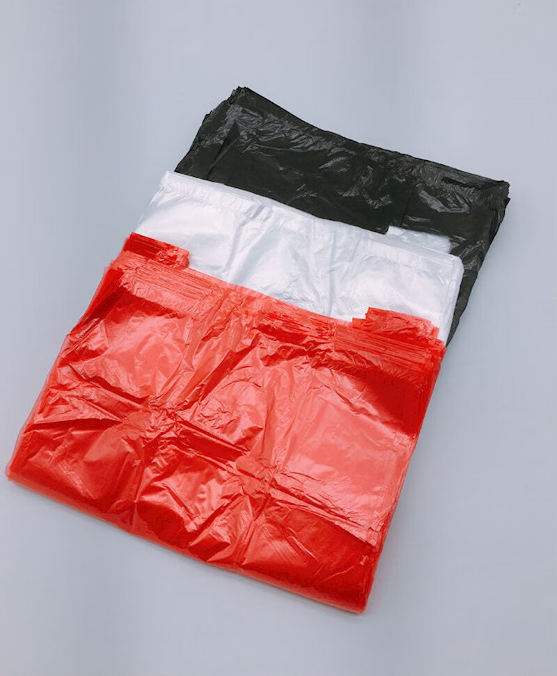 小垃圾袋迷你小号桌面20cm车载一次性黑色背心式垃圾袋红色塑料袋