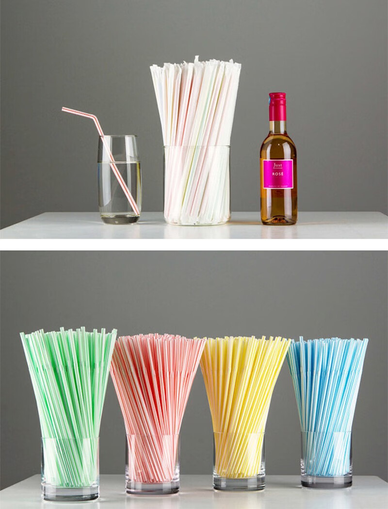 可万向弯曲纸独立包装吸管一次性饮料奶茶喝水儿童孕产妇透明吸管 纸