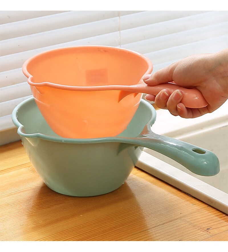 加厚水瓢长柄塑料水勺厨房水舀婴儿宝宝儿童沐浴洗澡洗发杯洗头杯