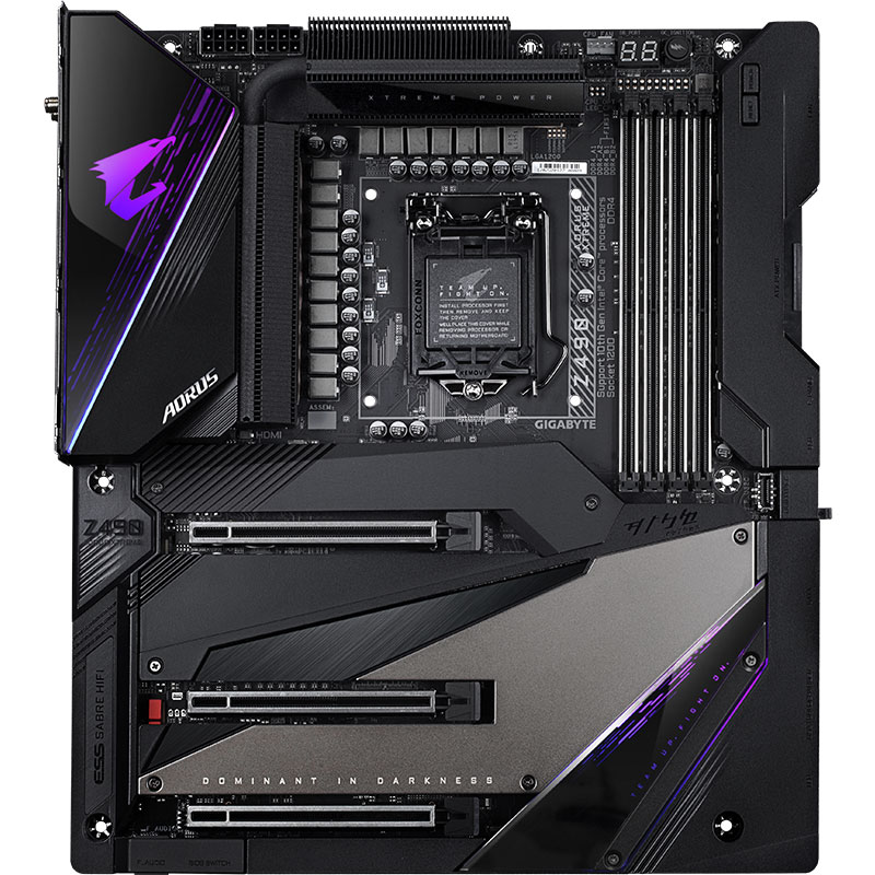 技嘉(gigabyte)z490 aorus xtreme 大雕主板 支持 cpu 10900k/10700k