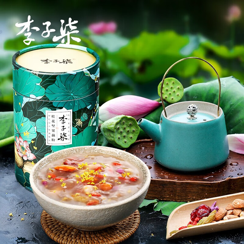 【旗舰店】李子柒 桂花坚果藕粉 350g/罐