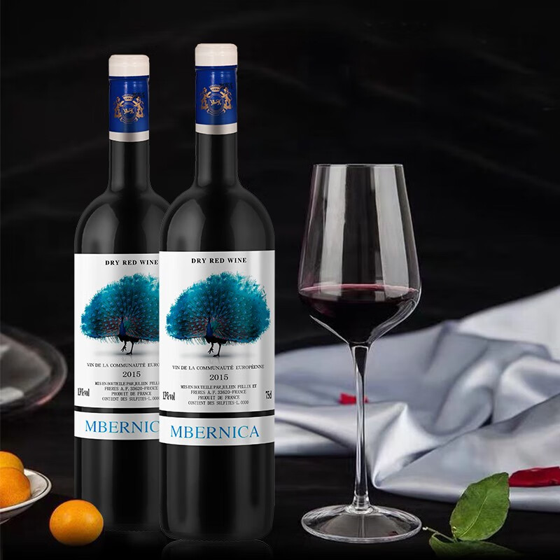 【JD旗舰店】法国原瓶进口 玛贝尼卡赤霞珠干红葡萄酒750ml *2瓶