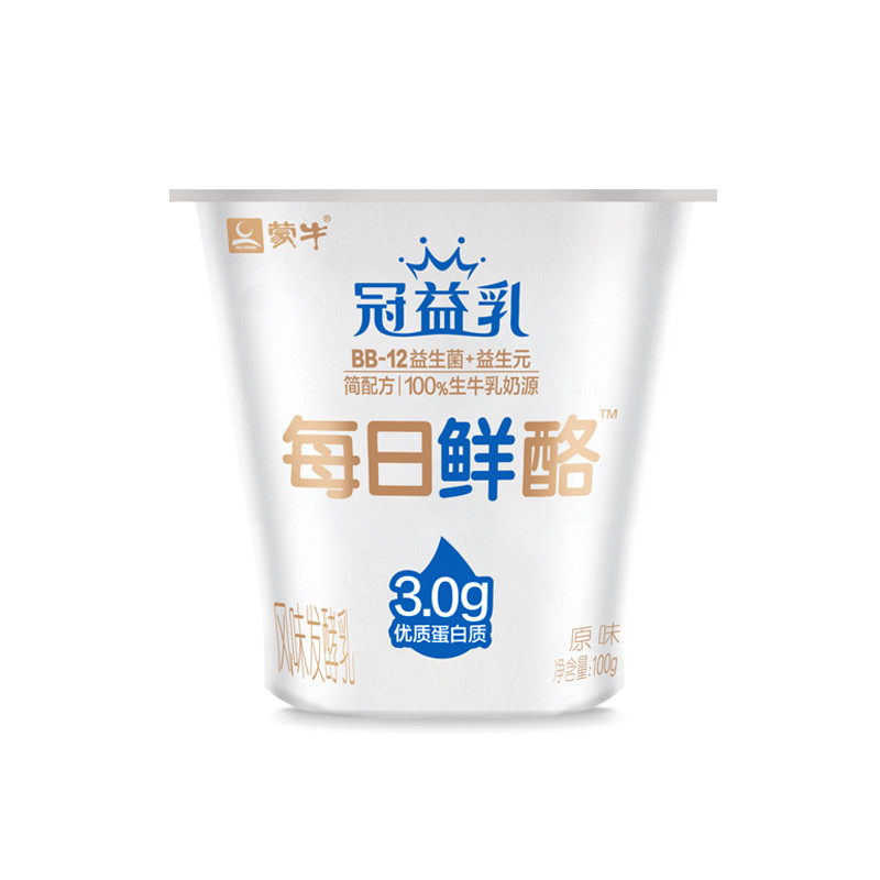 蒙牛(mengniu)冠益乳每日鲜酪风味发酵乳100g*6 低温酸奶酸牛奶  风味