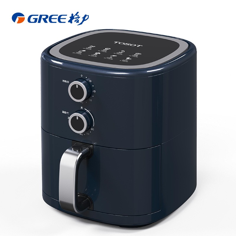 大松(tosot) 格力空气炸锅 家用智能 5l大容量 不沾易清洗 准确定时无