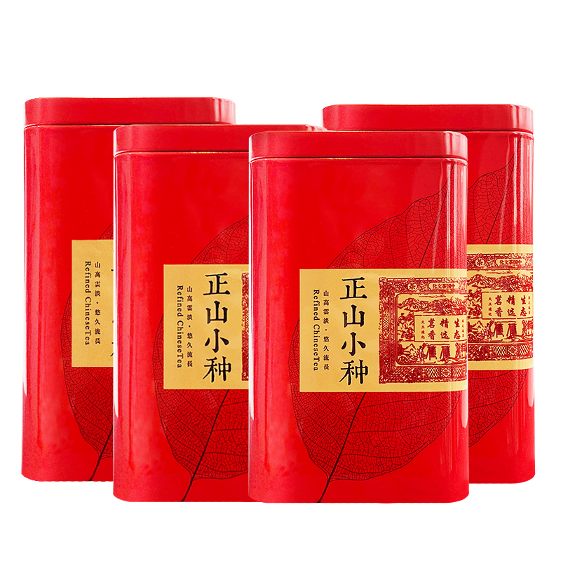 【JD旗舰】香彻 蜜香型小种红茶 散装罐装100g（买赠共四罐）