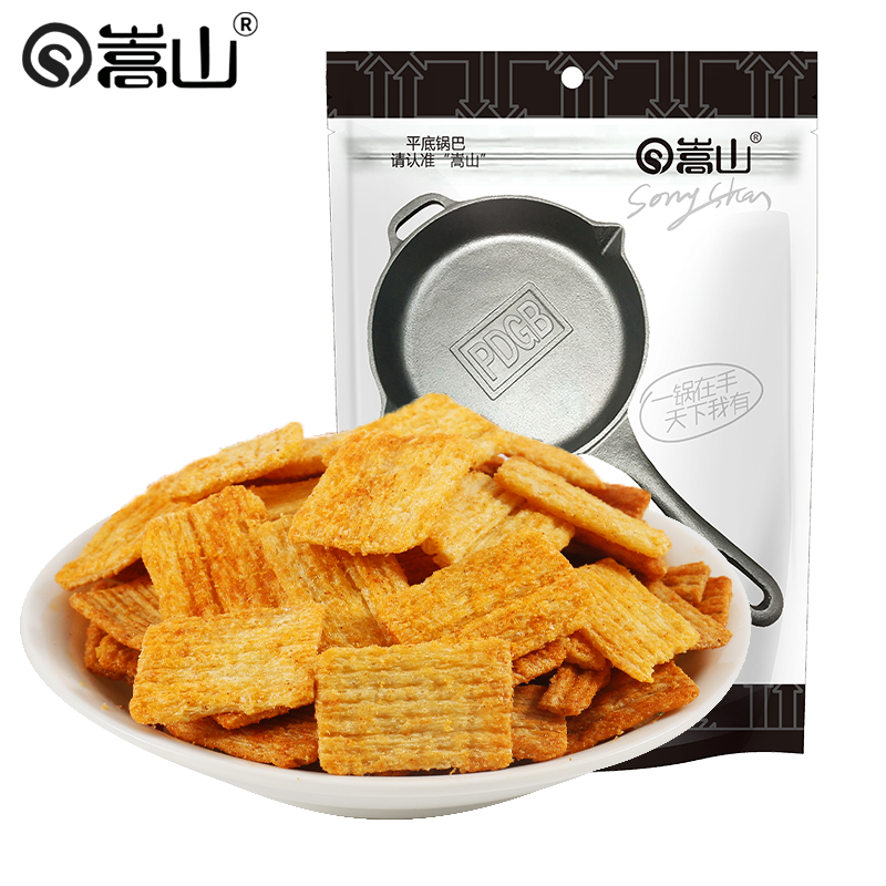 嵩山(songshan)嵩山平底锅巴120g 香辣味. 来自财迷小帅锅 - 微博