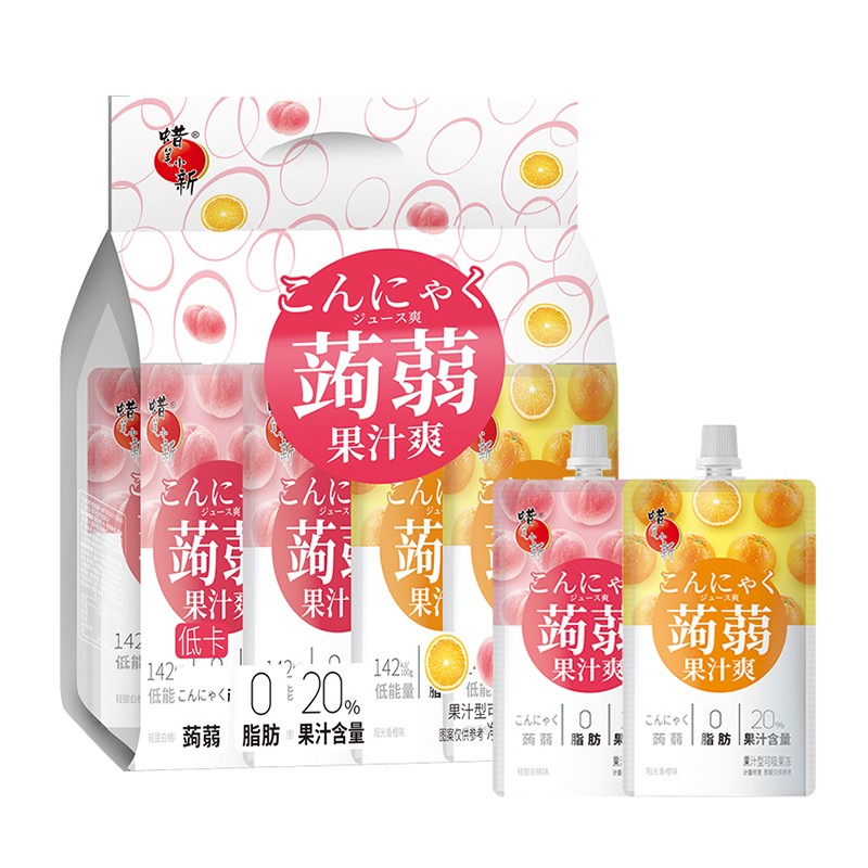 【旗舰店】蜡笔小新 吸吸果冻布丁蒟蒻果汁 640g*1袋