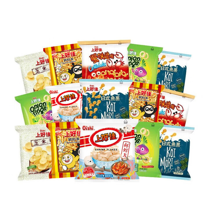 【到手16.9】上好佳 膨化食品虾片虾条 42包