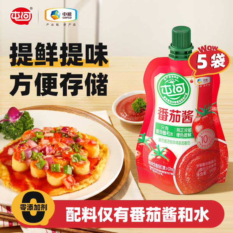 屯河 番茄酱 100g*5袋