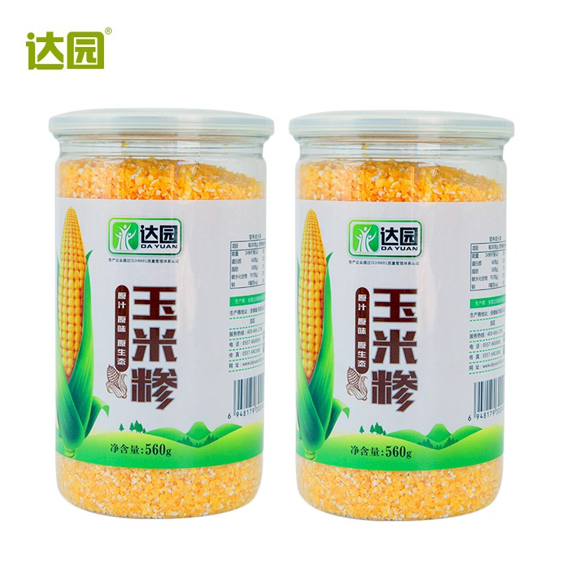 【旗舰店】达园（DAYUAN）玉米碴 五谷杂粮 560g*2