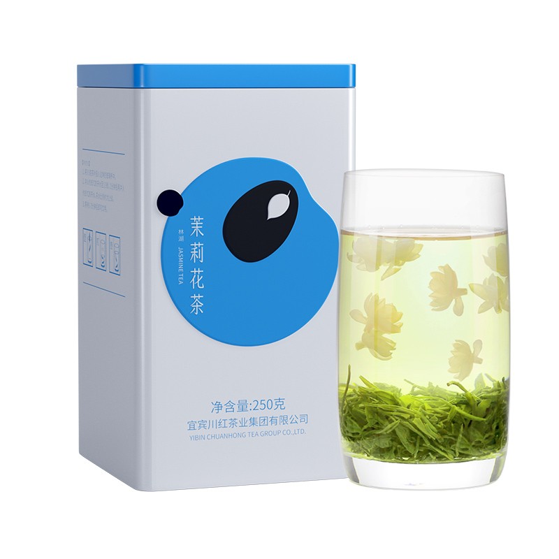 【官方旗舰店】林湖飘雪 一级茉莉花茶 浓香耐泡茶叶 250g/罐