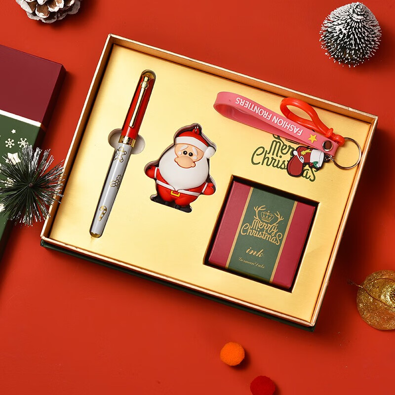 【旗舰店】公爵（DUKE）圣诞系列钢笔套装礼盒（笔+墨水+圣诞老人挂件）