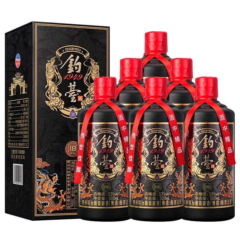 【漏洞99】拼一坊 贵州钓台1949(18) 酱香型白酒 500ml*6瓶礼盒装