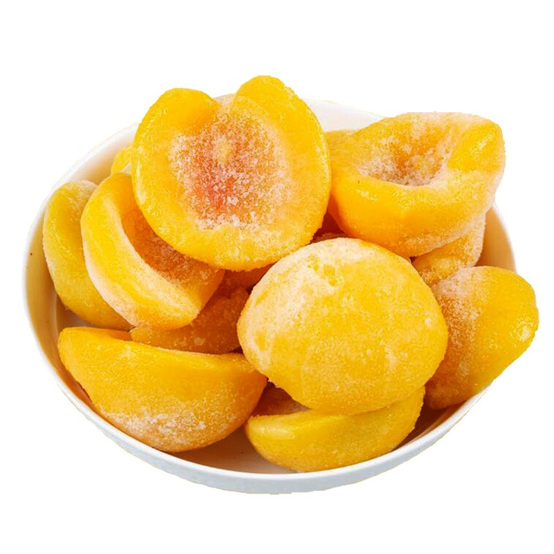 味小仙丹东特产冷冻黄桃肉 黄桃瓣 散装速冻黄桃新鲜做水果罐头 5斤