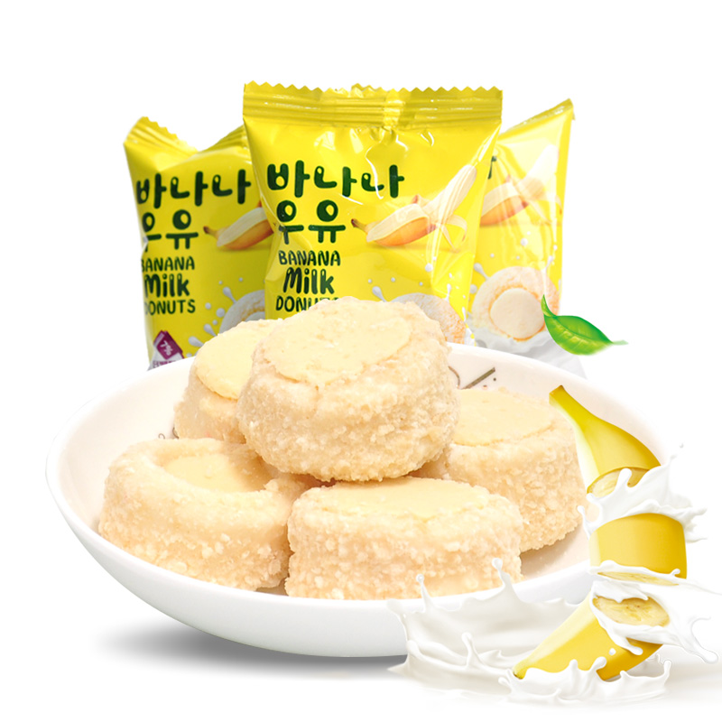 【京东专营】众星 软心香蕉牛奶甜甜圈 400g