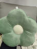 蒲团团床头软包大靠背沙发靠垫宿舍床上花朵床靠枕头护腰靠枕榻榻米抱枕 冰豆豆款绿色 大号55x50cm（面料肤，柔软舒适) 实拍图