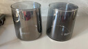 苏泊尔家用锥形杯子具带把耐高温单层玻璃凉水壶瓶320mL*2烟灰KC32KA10 实拍图