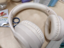 数美（SHUMEI）X5英语四六级听力耳机大学四级专八六级调频FM考试专用4级6级46级头戴式游戏蓝牙无线专四ab级公共 X5米白色 蓝牙款（带充电线） 标配 耳机 实拍图