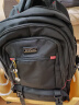 Edison高中生书包大容量初中大学生防泼水双肩包旅行背包 K052-7G黑色 实拍图