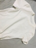 太平鸟简约短款纯色T恤女夏新款圆领短袖内搭上衣凉感透气 白色 S 实拍图