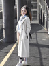 MeetMetro玛依尔女神范收腰风衣外套女2025春季新款气质中长款大衣 杏色【现货闪电发】 S 实拍图