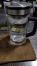 希诺抗菌双层玻璃杯男家用商务办公水杯带手柄泡茶杯子XN-9005K 420mL 晒单实拍图